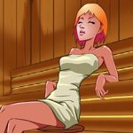 Жарим девчонку в бане